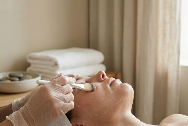 Calming focused on skin barrier facial Gloucester support at Penelope Academy beauty salon.